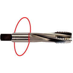 ‎10-24 Dia-H3-3 FL-Std Spiral FL Tap - Red Ring - USA Tool & Supply