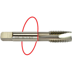 ‎3/8-16 Dia-H3-3 FL-Std Spiral Point Tap - Red Ring - USA Tool & Supply