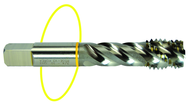 1-12 Dia. - H4 - 4 FL - Std Spiral Flute Tap - Yellow Ring - USA Tool & Supply