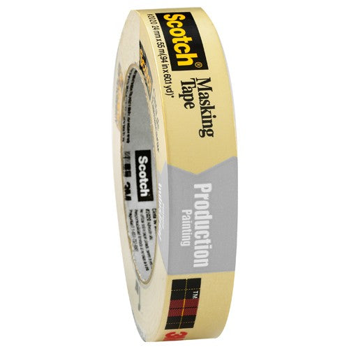 ‎Scotch Masking Tape for Production Painting 2020-72A-BK 72 mm × 55 m - USA Tool & Supply