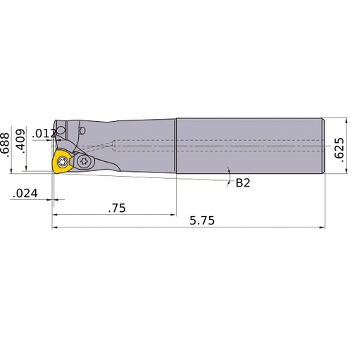 AJXU06R112SA10L INDEXABLE ENDMILL