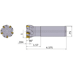 APX3000UR164SA12SB INDEXABLE ENDMIL
