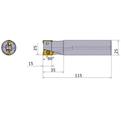 APX4000R252SA25SA INDEXABLE ENDMILL