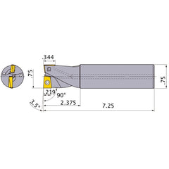 AQXUR122SA12L INDEXABLE ENDMILL