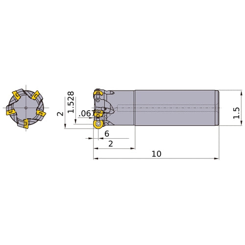 ARP6UPR3204SA24L INDEXABLE EM