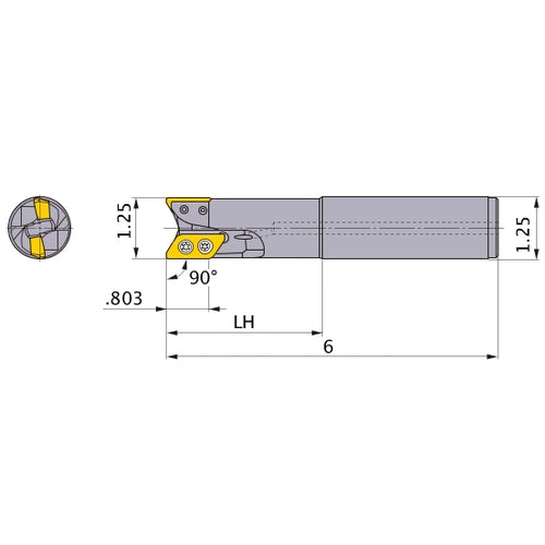 AXD7000UR202SA20SB INDEXABLE ENDMIL