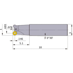 BRP3UNR163ELW16 INDEXABLE ENDMILL