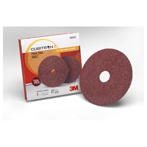 ‎3M Cubitron II Fibre Disc 982C 4-1/2″ × 7/8″ 36+ Trial Pack - USA Tool & Supply