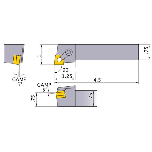 MCGNR-124 TURNING HOLDER