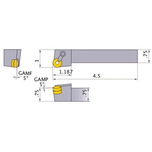 MRGNR-124B TURNING HOLDER