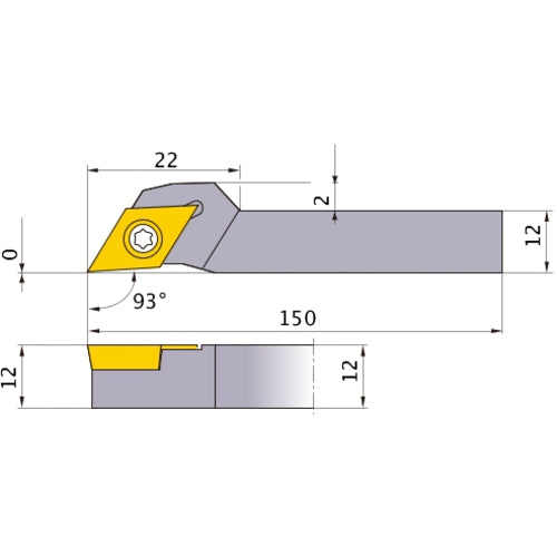 SDJCR1212M11-SM TURNING HOLDER