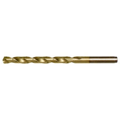3.90mm RHS / RHC HSS-CO 8% (M42) 135 Degree Split Point Heavy Duty Cobalt Drill - TiN - Exact Industrial Supply