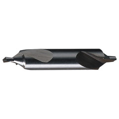 ‎#18 × 3-1/2″ OAL 60 Degree HSS Plain Center Drill Bright - Exact Industrial Supply