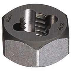 ‎7/16-14 0650 Carbon Steel Hexagon Rethreading Die - USA Tool & Supply