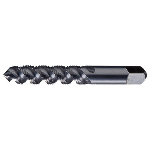 M4x0.7 3 Flute D4 Bottoming HSS High Helix Spiral Flute Tap- TiCN - Exact Industrial Supply