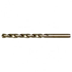 #16 RHS / RHC HSS-CO 8% (M42) 135 Degree Split Point Cobalt Heavy Duty Jobber Length Drill - Straw / Gold Oxide - USA Tool & Supply