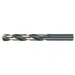 #17 RHS / RHC HSS 135 Degree Split Point Heavy Duty Jobber Length Drill - Black & Gold - USA Tool & Supply