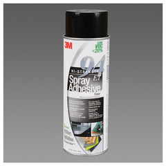 3M Hi-Strength Spray Adhesive 94 ET Low VOC <20% Clear 24 fl oz Can (Net Wt 19.8 oz) - USA Tool & Supply