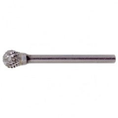 SD-3 Double Cut Solid Carbide Bur-Ball Shape - USA Tool & Supply