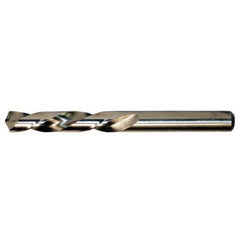 13/32 LHS / LHC HSS-CO 8% (M42) 135 Degree Split Point Cobalt Left Hand Mechanics Length Drill - Straw / Gold Oxide - Exact Industrial Supply