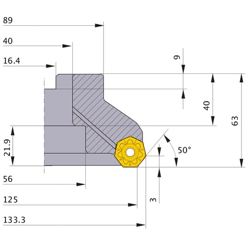 ‎AHX440S-125B14AR MILL