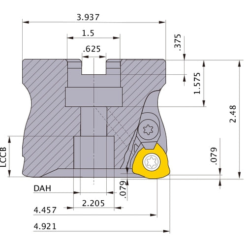AJX14RA12505E FACE MILL