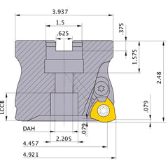AJX14RA12505E FACE MILL