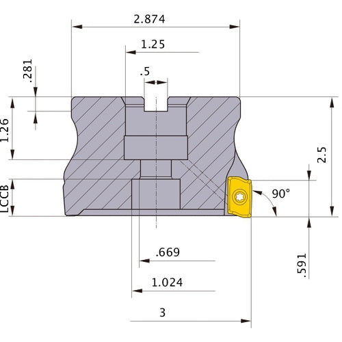 APX4000UR0306DB FACE MILL