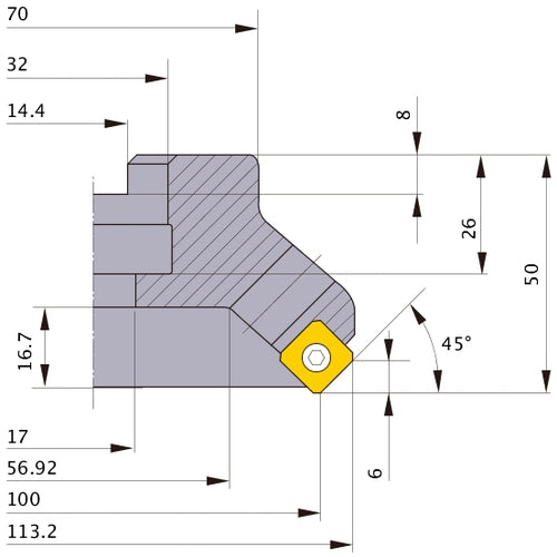 ‎ASX445-100A05R MILL