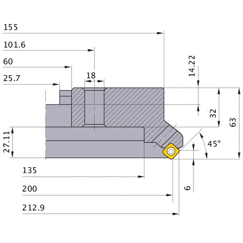 ‎ASX445-200C20R MILL