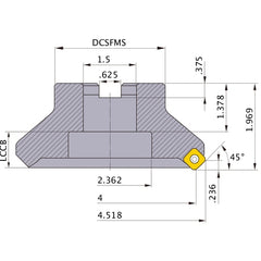 ASX445R0405E FACE MILL