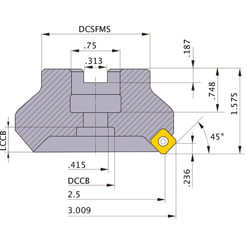 ASX445R2504 FACE MILL