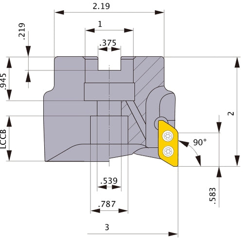 AXD4000UR0303CB FACE MILL