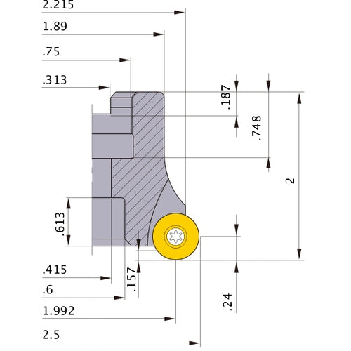 BRP6UPR2505 FACE MILL