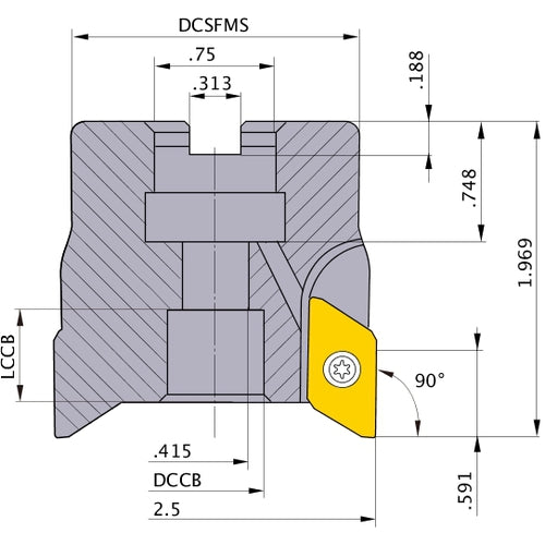 BXD4000R2504B FACE MILL