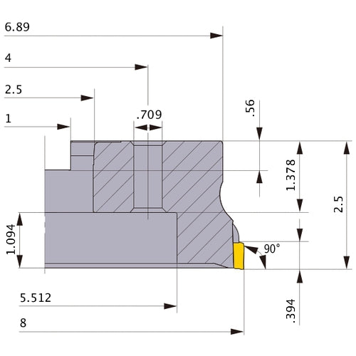 VOX400UR0812M FACE MILL