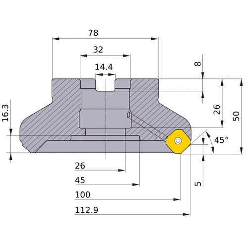 ‎WSX445-100B10AR MILL
