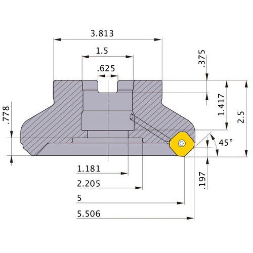 WSX445UR0508EA FACE MILL