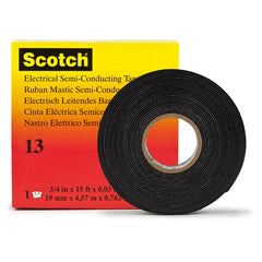 Scotch Electrical Semi-Conducting Tape 13 3/4″ × 15 ft Printed Black - USA Tool & Supply