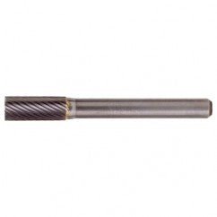 SB-51 Standard Cut Solid Carbide Bur-Cylindrical with End Cut - USA Tool & Supply