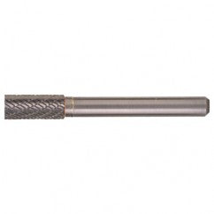 SA-51 Double Cut Solid Carbide Bur-Cylindrical without End Cut - USA Tool & Supply