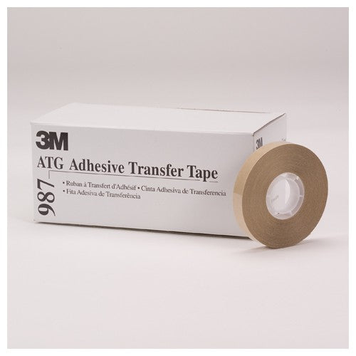 3M ATG Adhesive Transfer Tape 987 Clear 1/4″ × 36 yd 2.0 mil - USA Tool & Supply