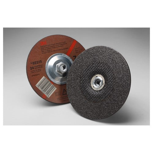 ‎3M General Purpose Depressed Center Wheel T27 7″ × 1/4″ × 5/8-11 Internal 24 - USA Tool & Supply