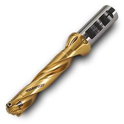 TD160008018R01 5xD Gold Twist Drill Body-Universal Flat Shank - USA Tool & Supply