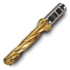 TD170008518R01 5xD Gold Twist Drill Body-Universal Flat Shank - USA Tool & Supply