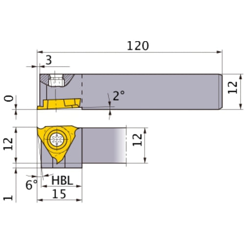 ‎GTBHR1212-30 TURNING HOLDER