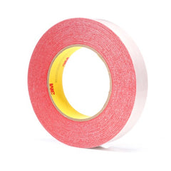 3M Double Coated Tape 9737R Red 24 mm × 55 m 3.5 mil - USA Tool & Supply