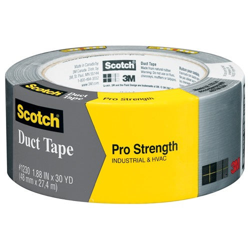 3M Pro Strength Duct Tape 1230-A 1.88″ × 30 yd (48.0 mm × 27.4 m) - USA Tool & Supply