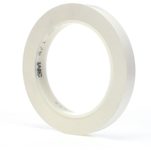 3M Vinyl Tape 471 White 1/2″ × 36 yd 5.2 mil - USA Tool & Supply