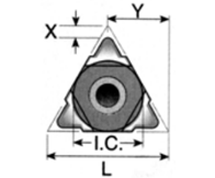 Cleveland - Spiral Point Taps Thread Size (mm): M8x1.25 Number of Flutes: 3 - USA Tool & Supply